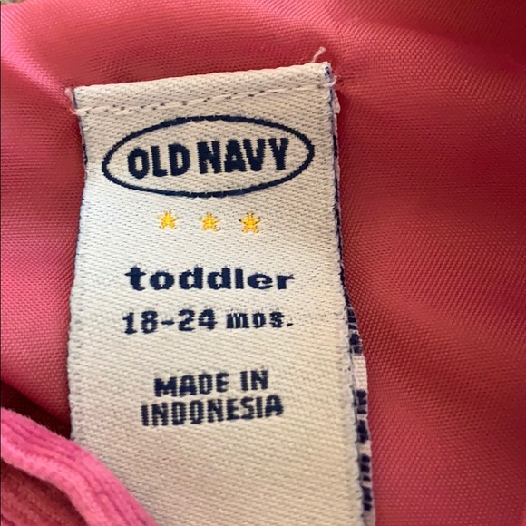 Pink Corduroy Toddler Dress - Picture 2 of 3